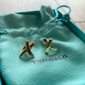 Paloma Picasso Tiffany & Co. 18k Gold Paloma’s Graffiti X Earrings